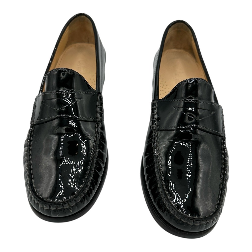 Cole Haan Black Patent Penny Loafers